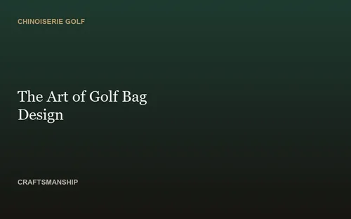 The Art of Golf Bag Design